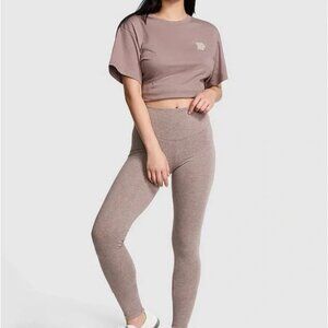 PINK victorias secret All-Day Cotton Leggings Blush Heather